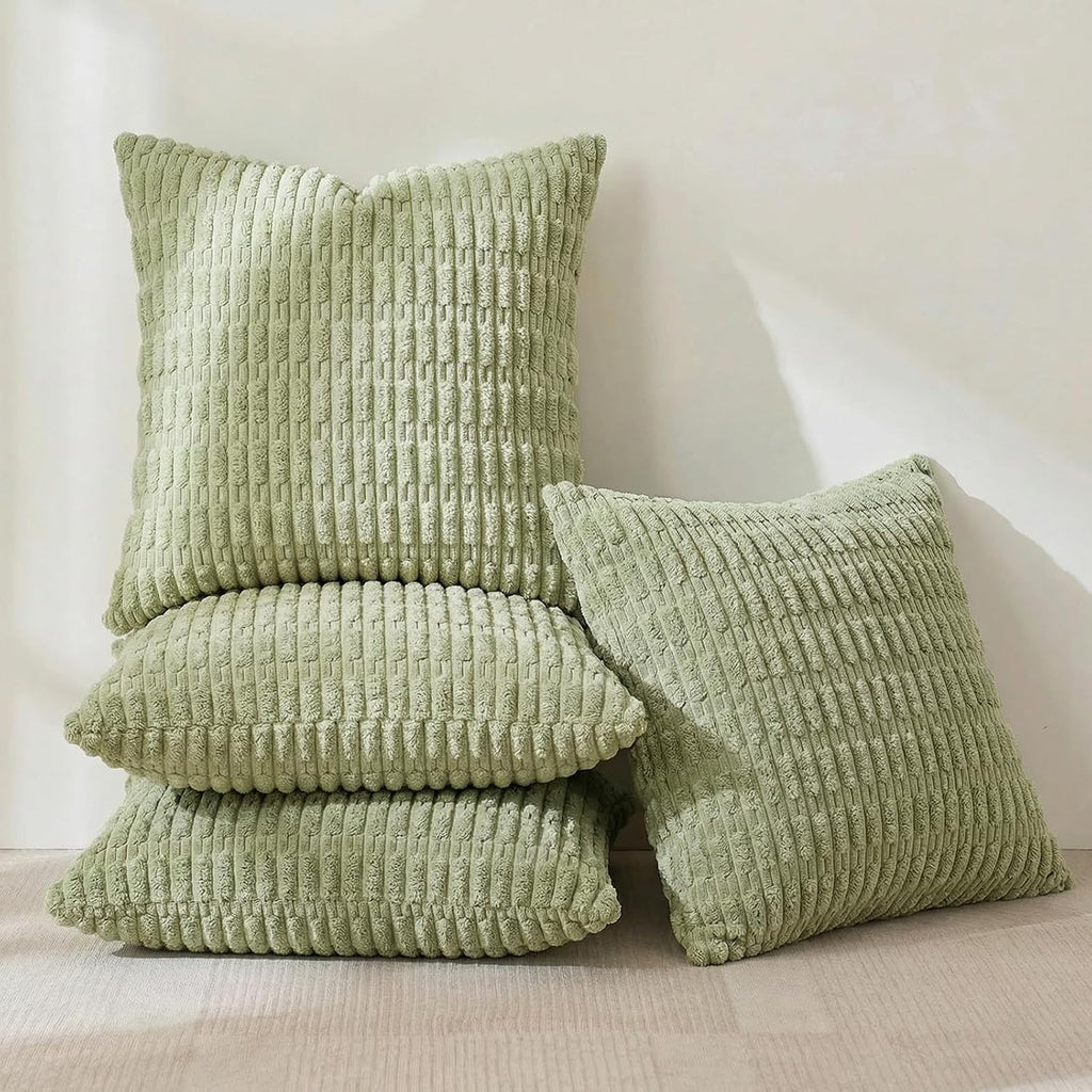Fancy Homi 4 Packs Decorative Throw Pillow Covers for Living Room Couch Bed, Modern Farmhouse Boho Home Décor Accent Cushion Case, 16" x…