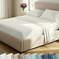CaliforniaDesignDen CALIFORNIA DESIGN DEN Soft 100% Cotton Split King Sheet Set, 400 Thread Count Good Housekeeping Award Winner, Silky Sat…