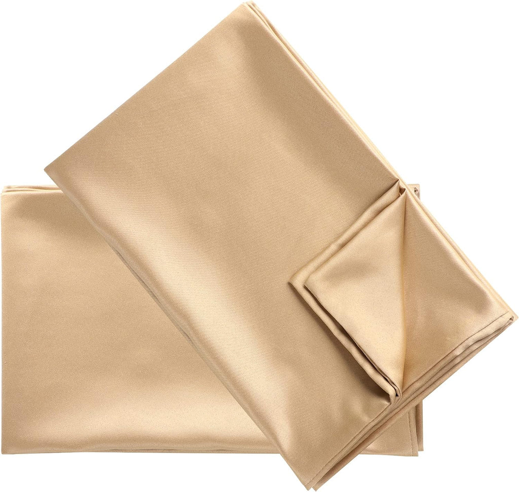 uxcell 2 Pack Silk Satin Pillowcase for Hair and Skin, Cool, Silky, Soft Breathable Pillow Cases Standard Size 20x26 Inch Sateen Pillowcase…