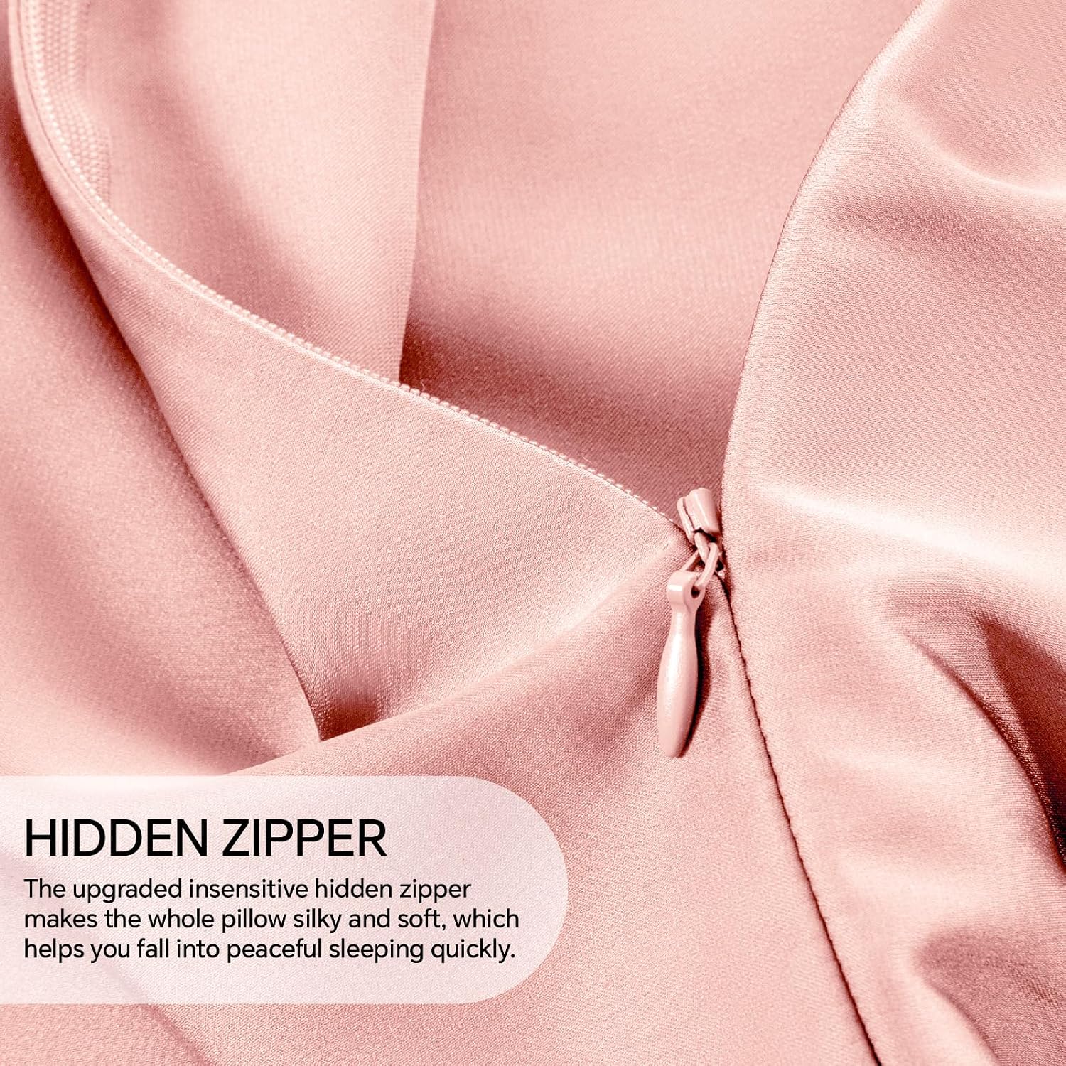 Infiixso Mulberry Silk Pillowcase for Hair and Skin, Silk Pillow Cases King Size with Hidden Zipper 20"x40", Extraordinary Smooth and Soft…