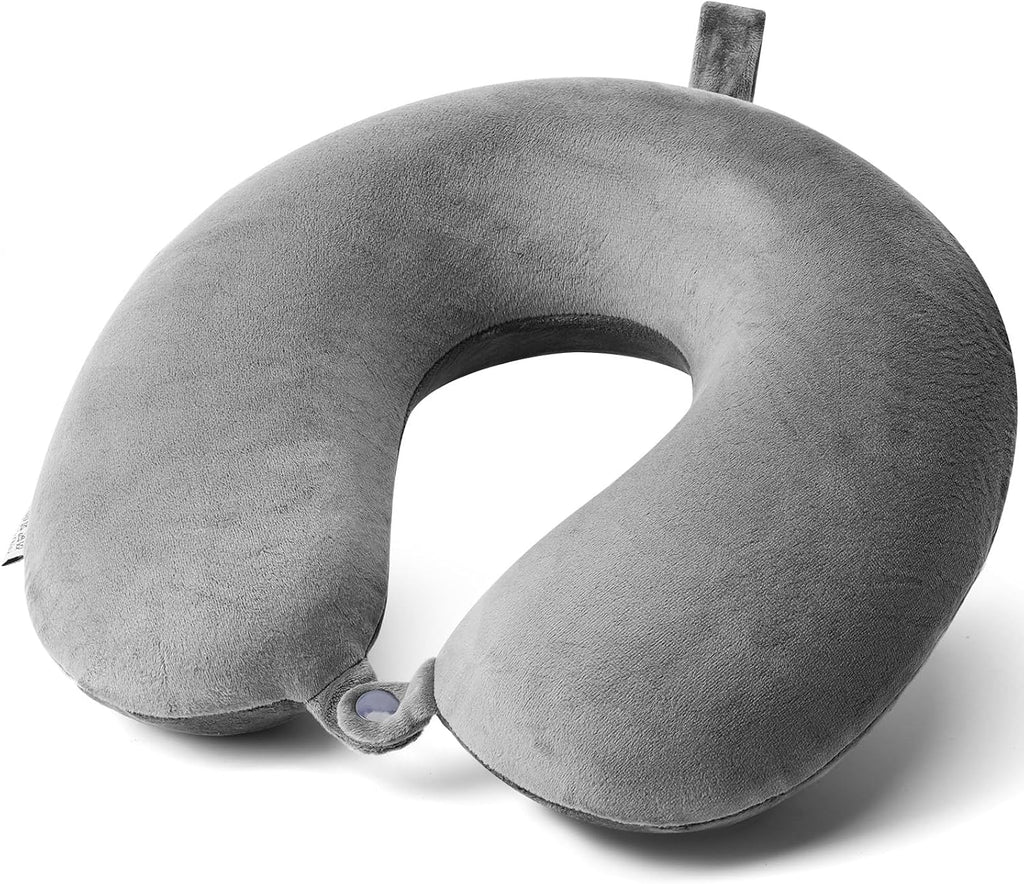 Travel Pillow, 100% Pure Memory Foam Neck Pillow, Suitable for Airplanes, Cars, Trains, Office Naps, Home Lounge Chairs, Removable and…