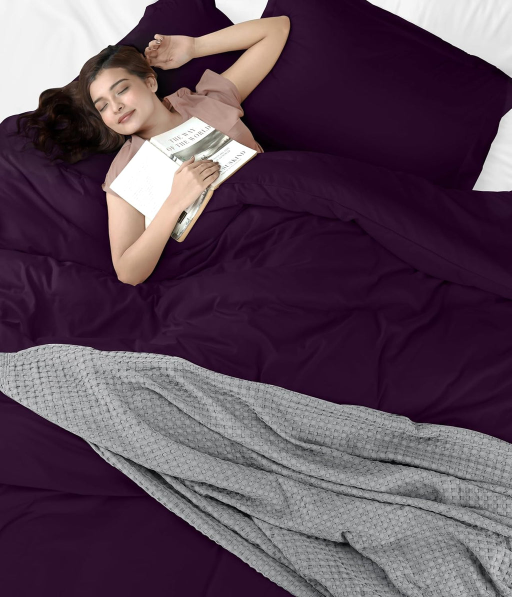 Utopia Bedding Duvet Cover Full Size - 3 Piece with Zipper Closure - 1 Comforter Cover 80X90 Inches & 2 Pillow Shams 20X26 Inches…