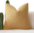 Foindtower Decorative Textured Boucle Throw Pillow Covers Accent Solid Pillow Cases Neutral Soft Cozy Couch Cushion Case for Chair Sofa…