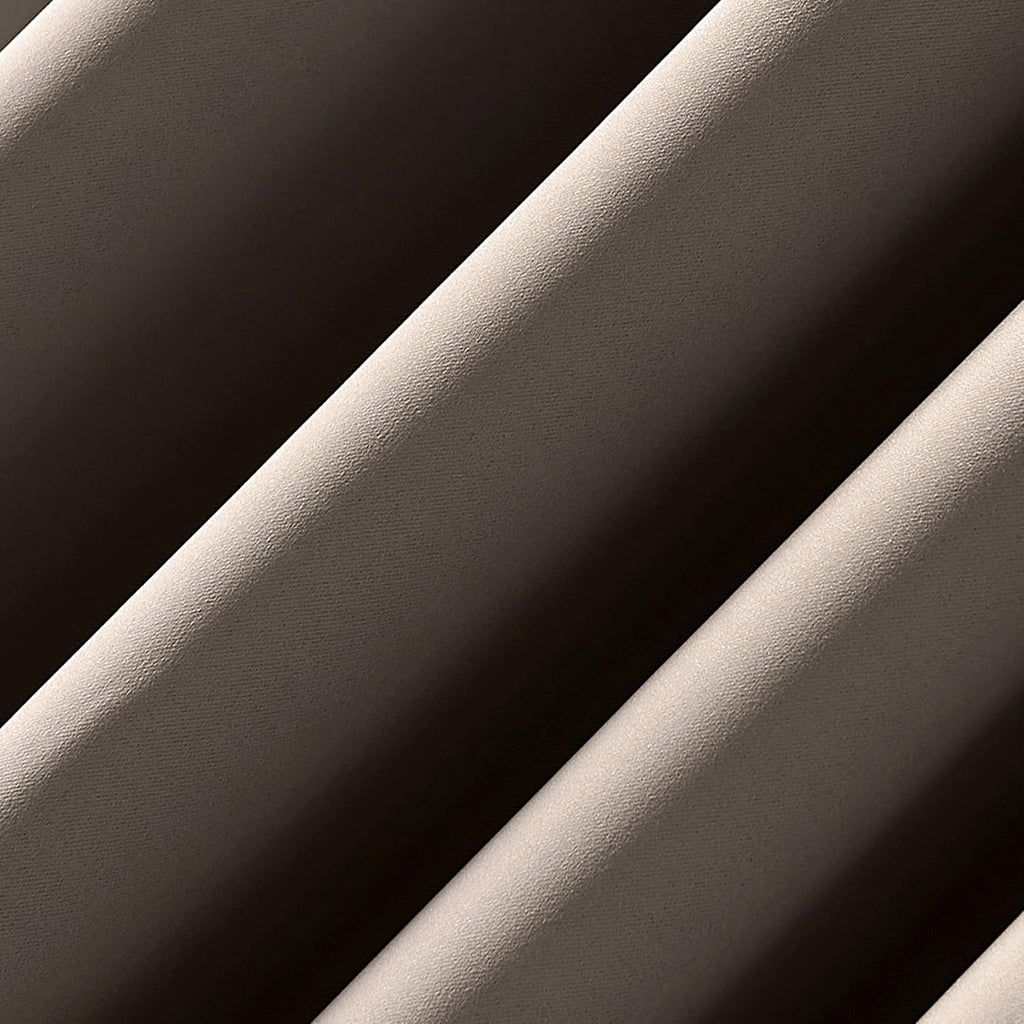 Sun Zero Oslo Theater Grade Extreme Total Blackout Rod Pocket Curtain Panel, 52" x 63", Taupe