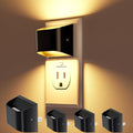 VOLISUN Night Lights Plug into Wall, 4 Pack Up and Down LED Night Light with Dusk to Dawn Light Sensor, 3000K Warm White Nightlight for…
