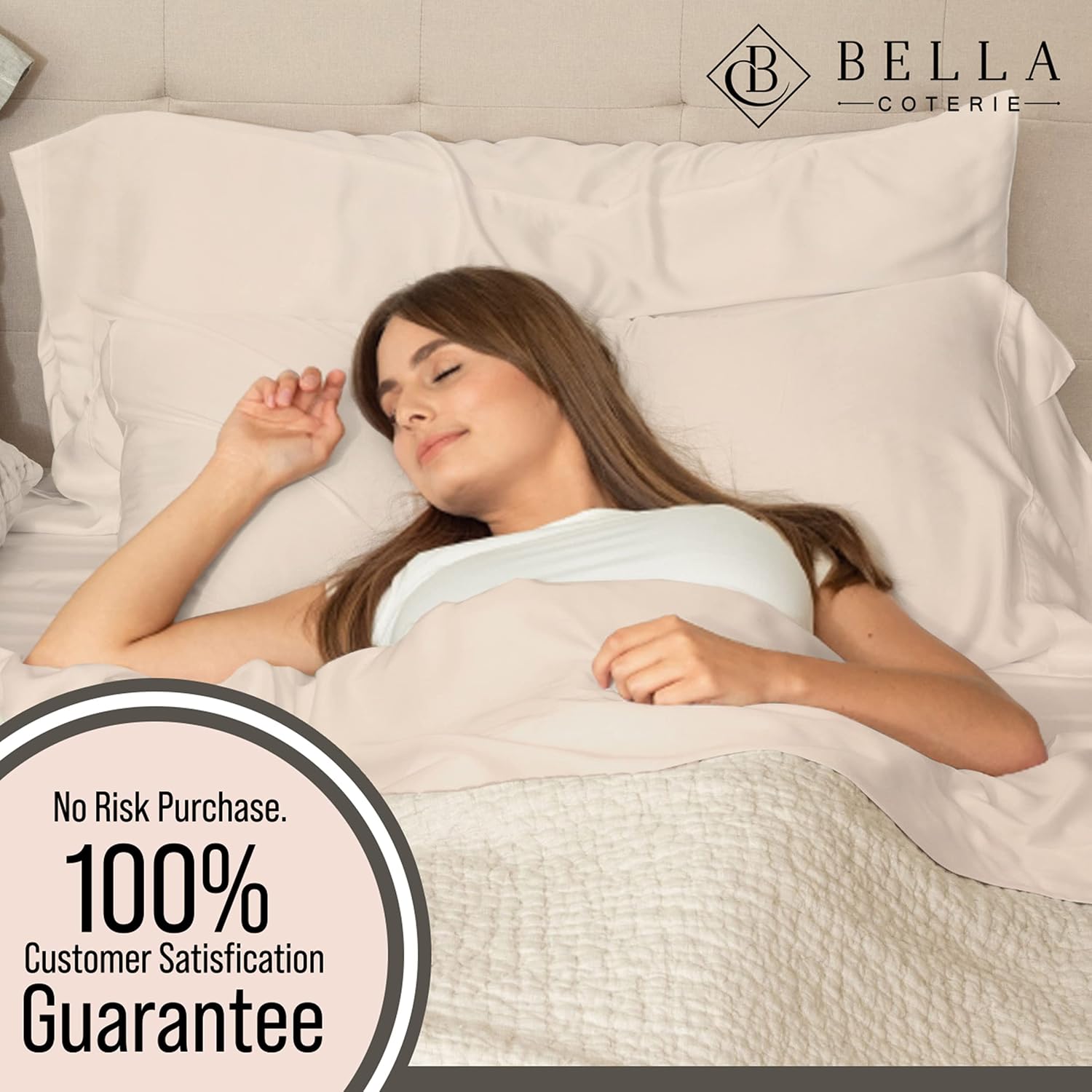 Bella Coterie Luxury Bamboo Viscose Twin XL Size Sheet Set | 100% Organically Grown | Ultra Soft | Cooling for Hot Sleepers | 18" Deep…
