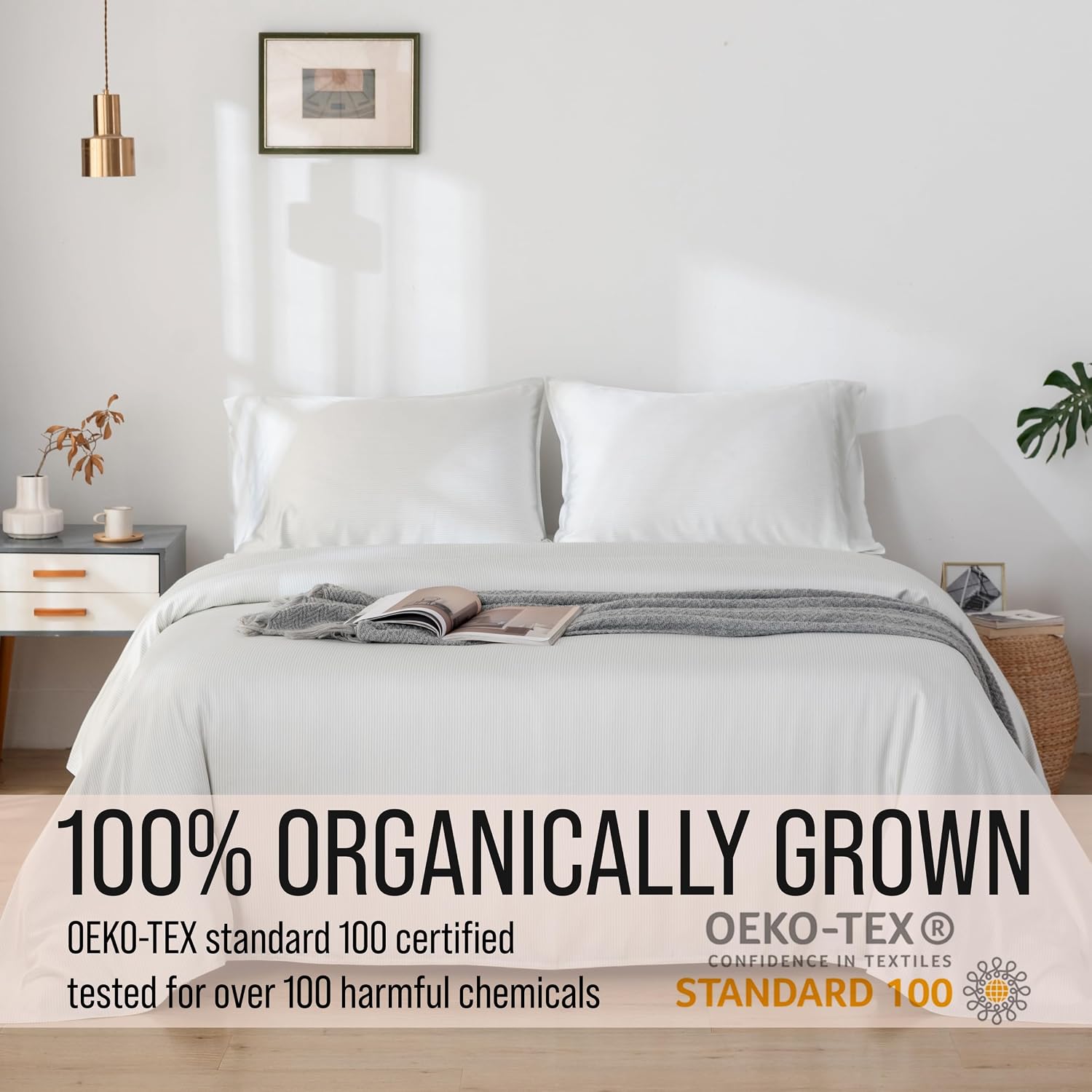 Bella Coterie Luxury Bamboo Viscose Queen Size Sheet Set | 100% Organically Grown | Ultra Soft | Cooling for Hot Sleepers | 18" Deep…