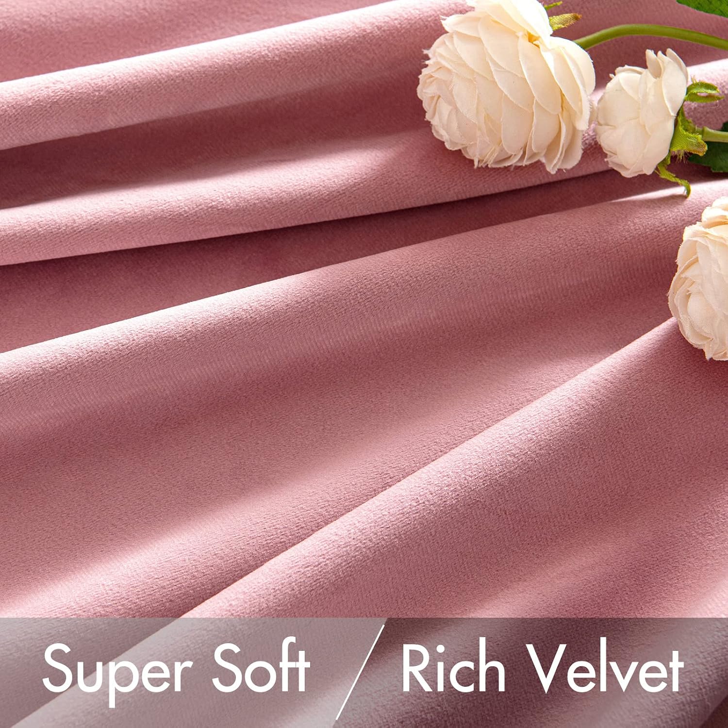 Miulee Velvet Curtains 84 inches 2 Panels - Luxury Blackout Curtains for Girls Bedroom Nursery Living Room Thermal Insulated Super Soft Win…
