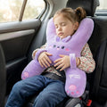 Kids Car Sleeping Pillow - X-Shaped Plush Animal for Neck & Back Support - Hands & Seat Belt Slot - Machine Washable & Compressible…
