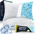 BETU Cooling Pillows Standard Size Set of 2, Shredded Memory Foam Standard Pillows Set of 2 for Hot Sleepers, Adjustable Firm Soft…