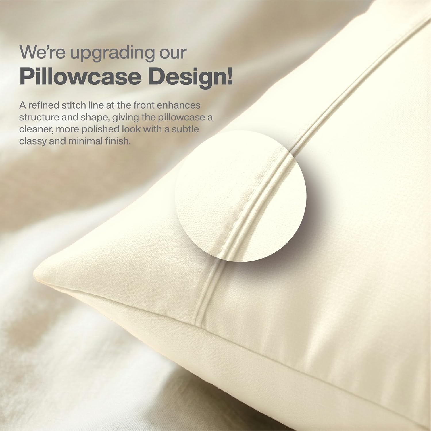 Queensbay Standard Pillow Cases Set of 2, Microfiber Cooling Pillowcases, Soft Breathable Envelope Closure Pillow Covers, Wrinkle Free Easy…