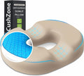 CushZone Donut Pillow Seat Cushion - Cooling Gel Donut Chair Cushions, Memory Foam Seat Cushion for Office & Home, Car Seat Cushion and But…