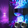 Night Lights Plug into Wall, Star Projector for Bedroom [2 Pack] Night Light Projector for Kids, 9-Color RGB Galaxy Nightlight with Dusk…
