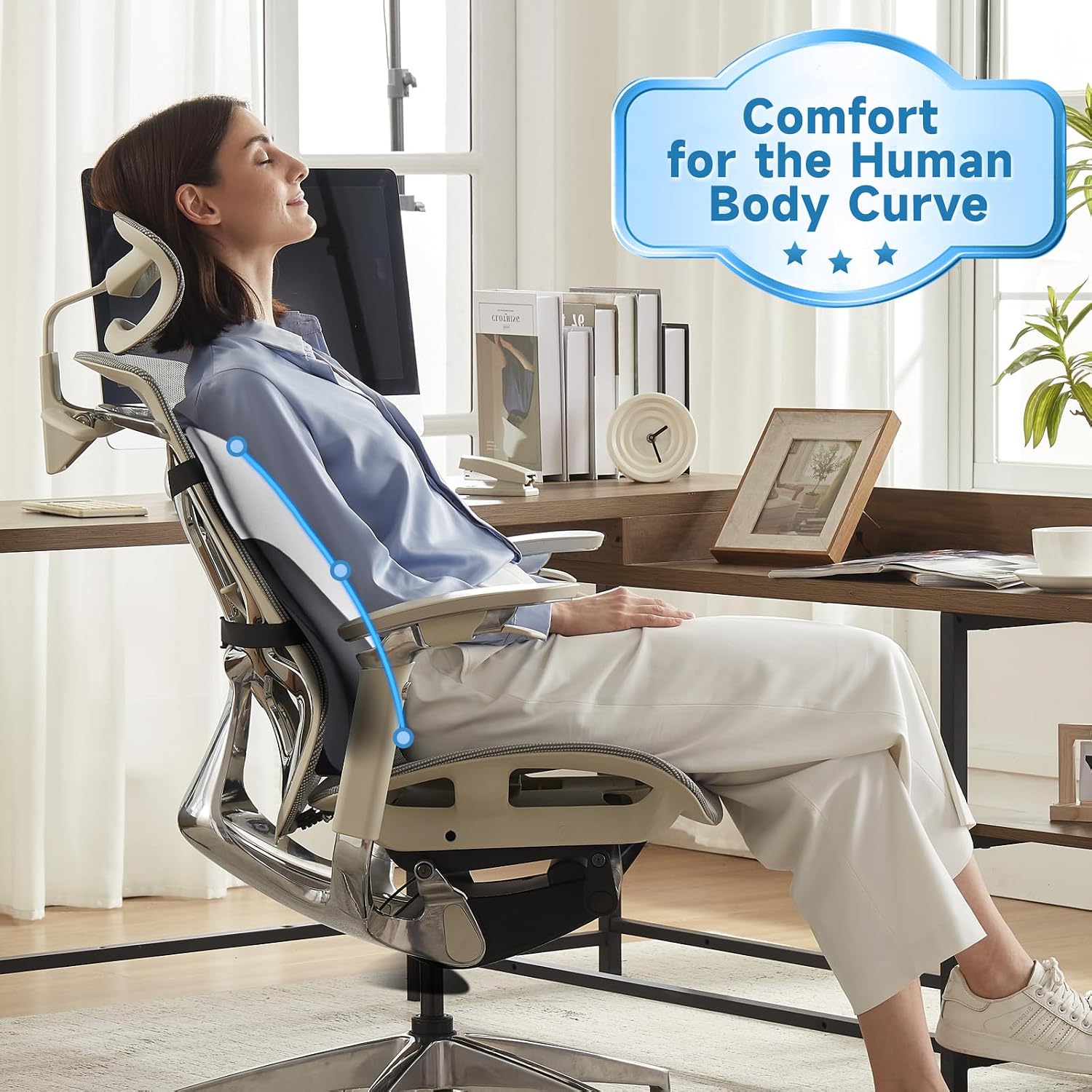 Niceedaybrand Lumbar Support Pillow for Office Chair Car, Gaming Chair Lower Back Memory Foam Cushion with 3D Soft Cover Enhance Your Drivi…