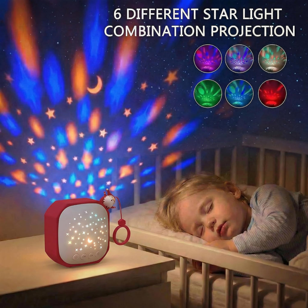 White Noise Sound Machine Baby with Star Projector | Portable Sound Music Soother for Kids & Infants | Perfect Baby Gifts for Christmas…