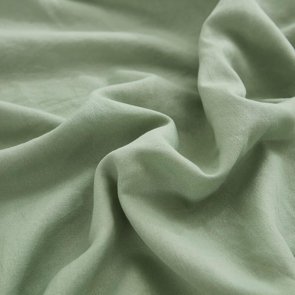 Merryword Sage Green Body Pillow Cover 20x54inches Long Pillowcase Ruffled Pillowcases Shabby Chic Ruffled Fringe Decor Body Ruffled Pillow…