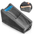 Buryeah Dark Gray Arm Elevation Pillow with 2 Pockets, Soft Ergonomic Support Pillow for Elbow Rest Wedge Broken Arm Elbow Gifts with High…