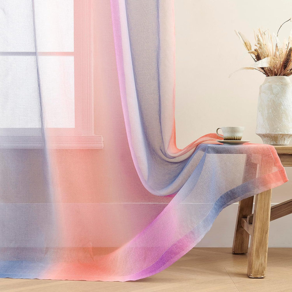 Addsomecolortolife XiDi Dream Star Blackout Curtains for Kids Rooms Girls Princess Curtain for Bedroom Window 84 inches Long (Grey Pink Pur…