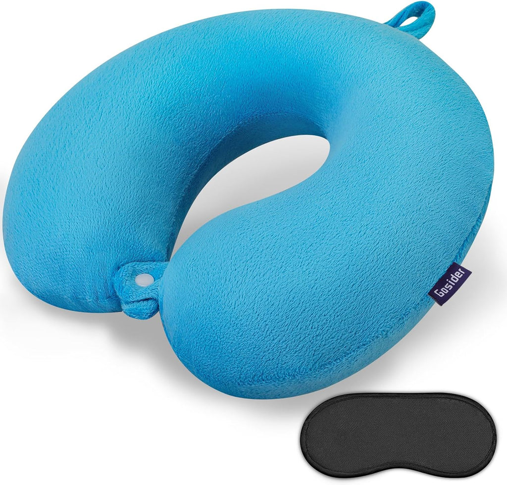 Gosider Neck Pillow for Travel Comfortable Travel Pillows U Shape Memory Foam Airplane Pillow Support Neck and Head Portable Neck Pillows S…