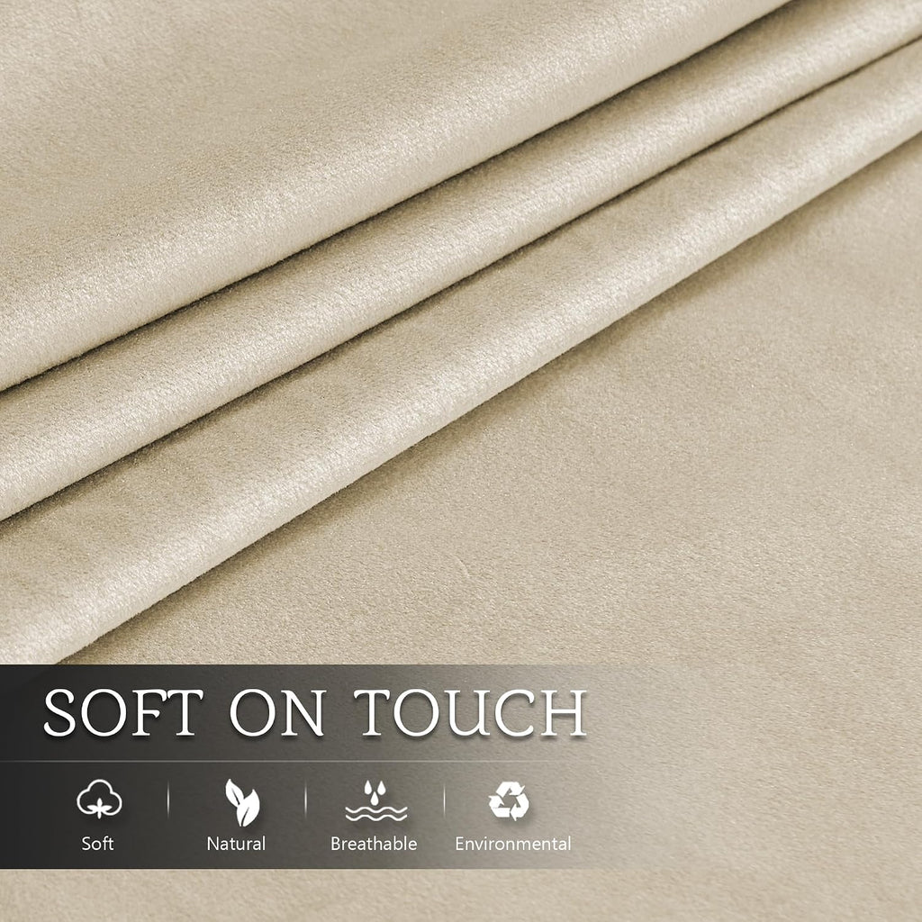 StangH Beige Velvet Body Pillow Cover Super Soft Large Pillowcase for Pregancy/Baby, Home Decoration for All Seasons Sofa Bedroom Theater,…