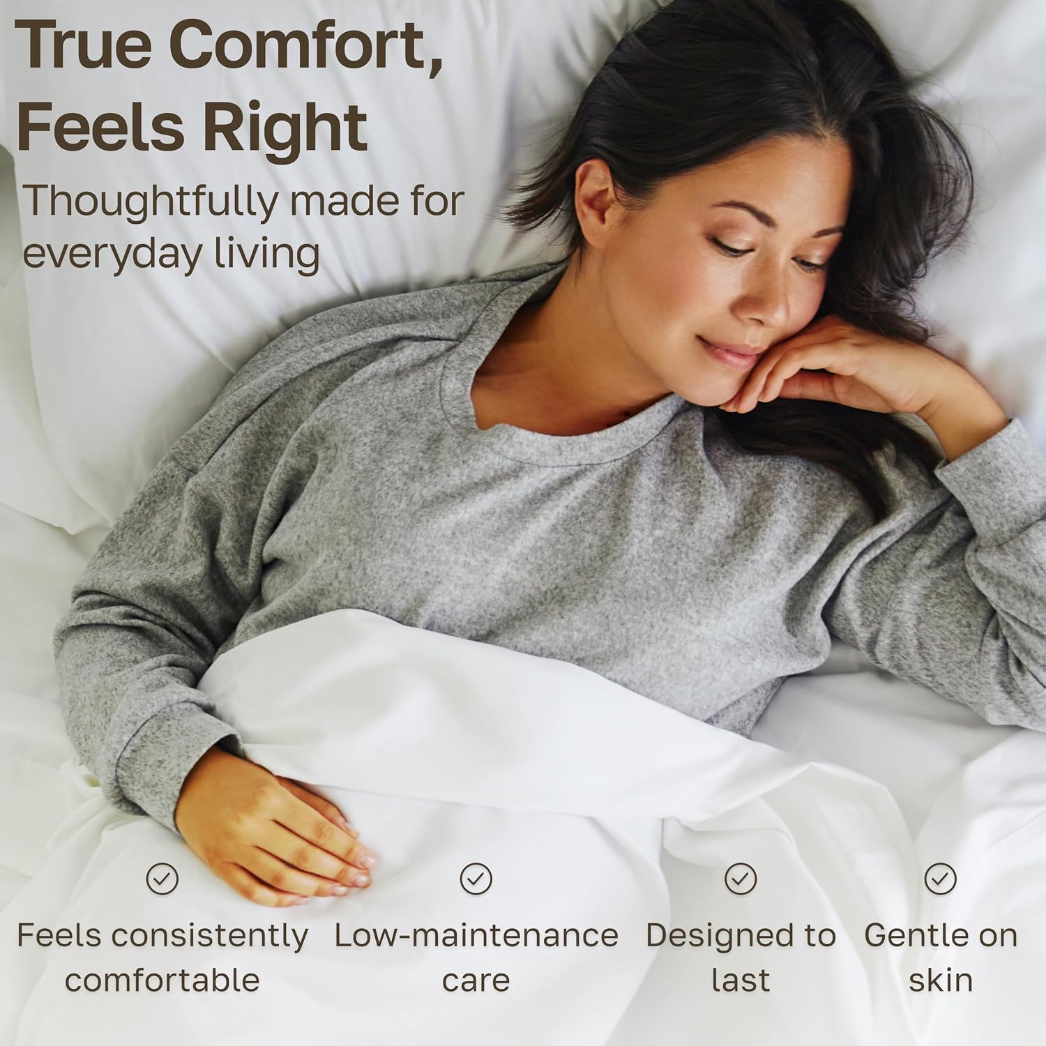 CaliforniaDesignDen CALIFORNIA DESIGN DEN Authentic Soft Split King Sheets, 800 Sateen 100% Cotton, Cooling Than Egyptian Cotton Sheets, Sp…