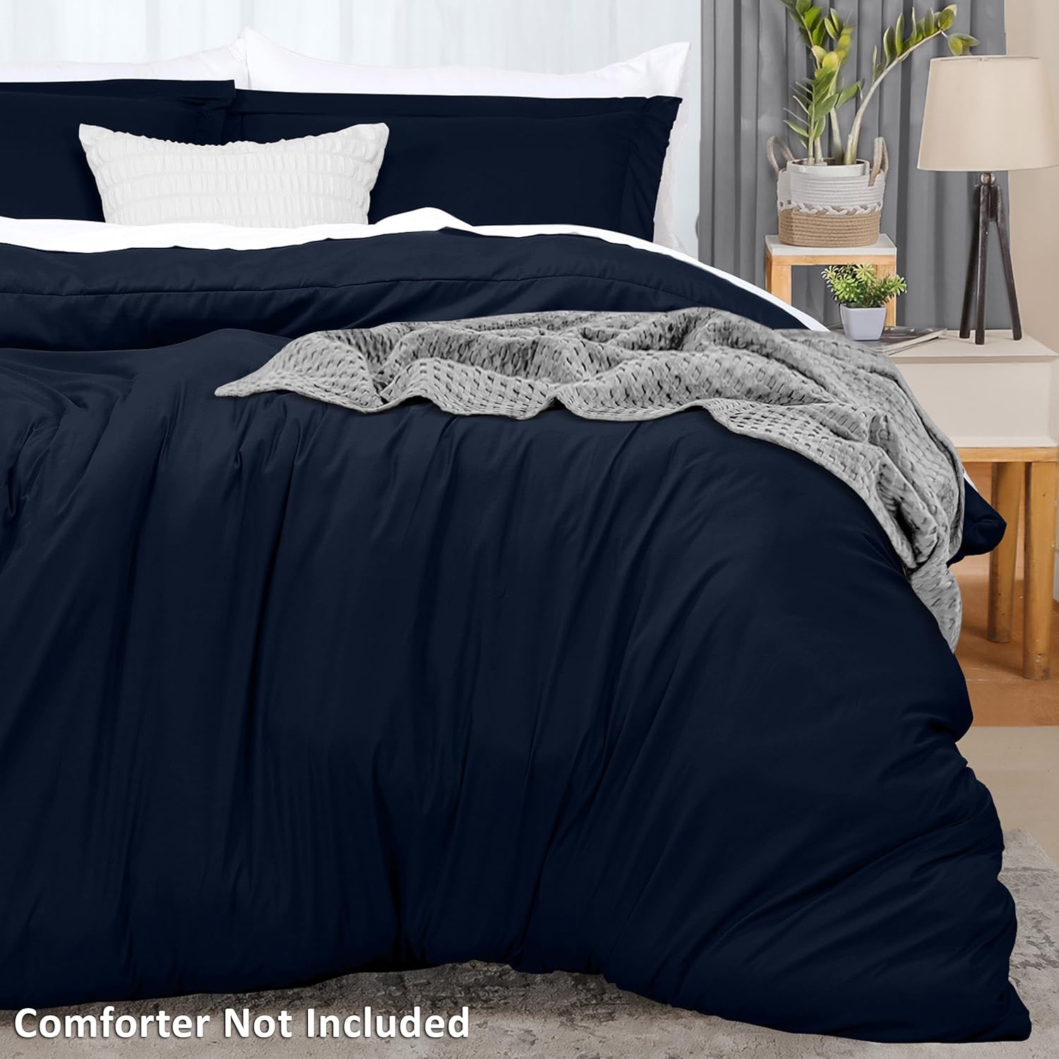 Utopia Bedding Duvet Cover King Size - 1 Comforter Cover with 2 Pillow Shams - 3 Pieces Bedding Duvet Cover with Zipper Closure - Soft…