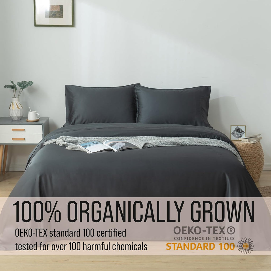 Bella Coterie Luxury Bamboo Viscose Twin Size Sheet Set | 100% Organically Grown | Ultra Soft | Cooling for Hot Sleepers | 18" Deep…