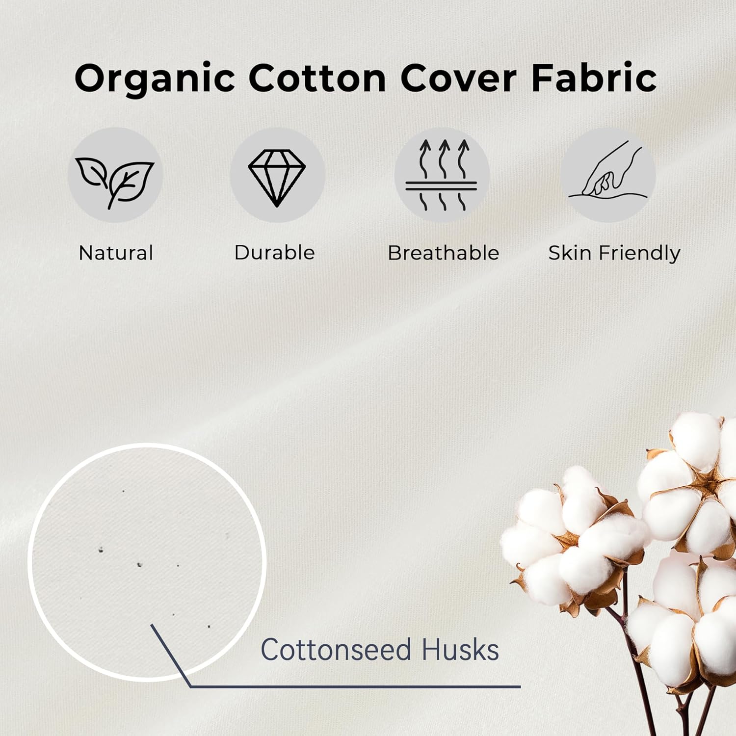Puredown ® Gusseted Goose Feather Down Pillows, 100% Organic Cotton Cover, Luxury Hotel Collection Bed Pillows for Sleeping Set of 2, Queen…