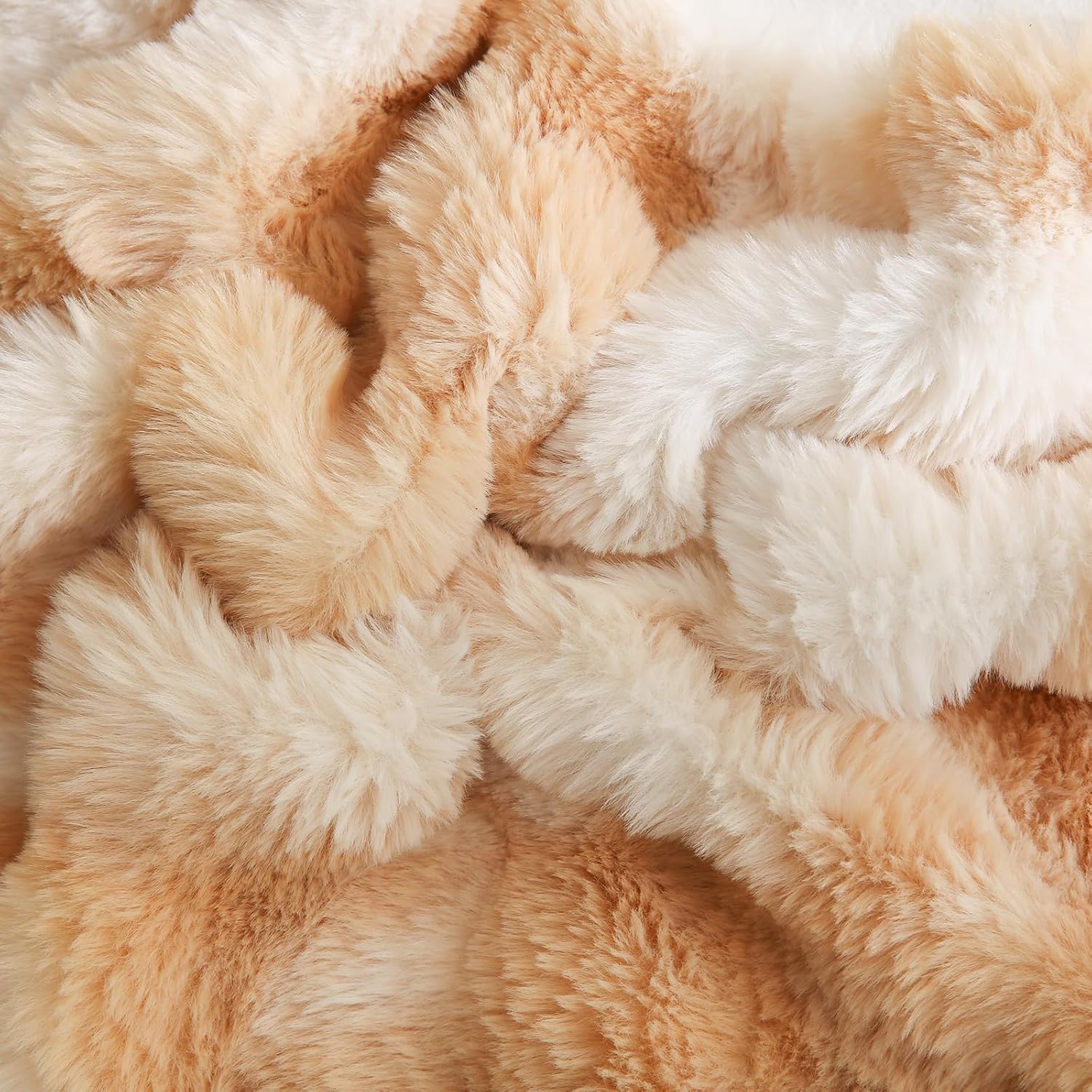 Chumerry Beige Fluffy Body Pillow Cover Faux Fur Pillowcase Extra Soft Fuzzy Plush Long Pillow Cover Gradient Taupe Shaggy Body Pillow Case…