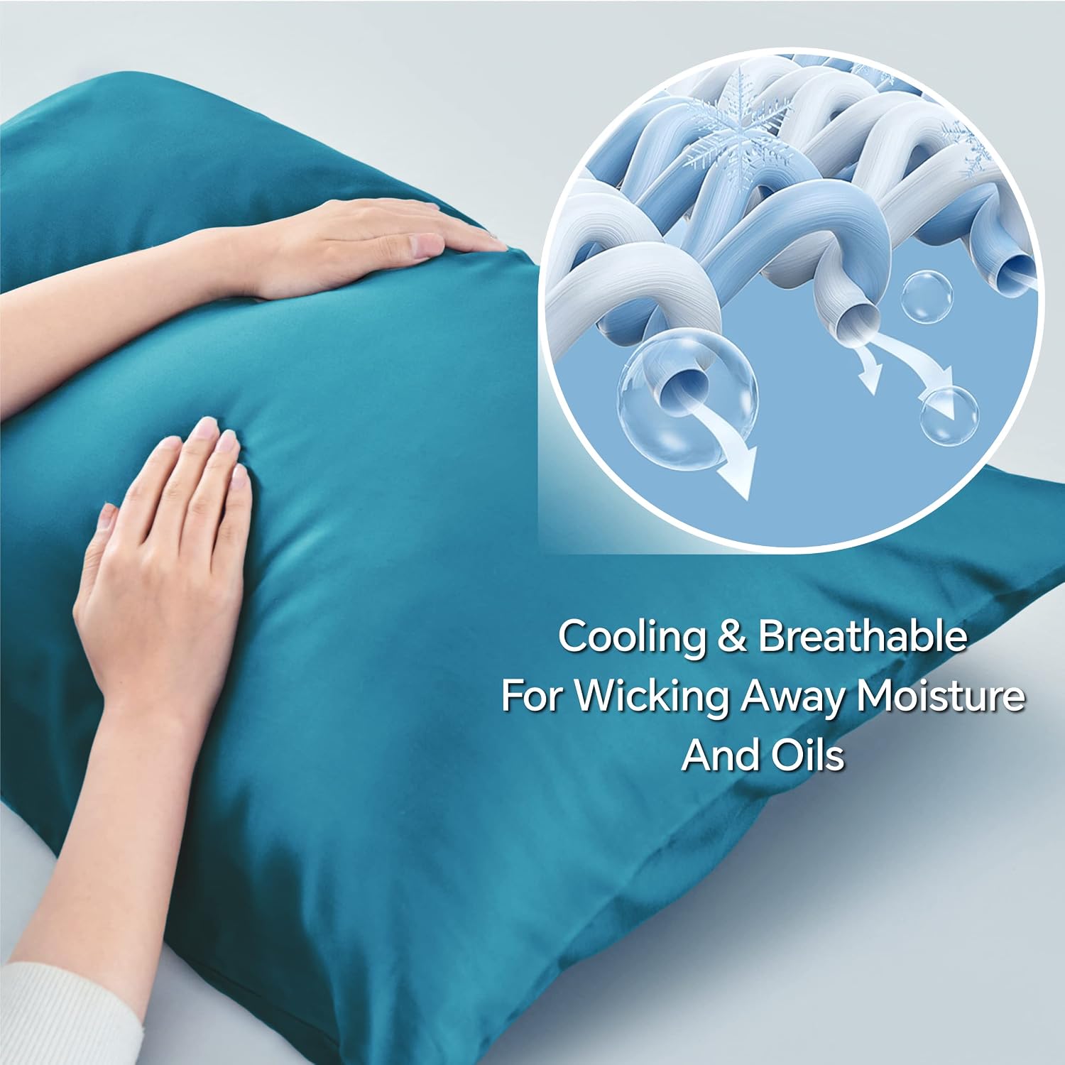 Bedelite Pillow Cases Queen Size Set of 2, Rayon Derived from Bamboo, Cooling Pillow Cases for Hot Sleepers & Night Sweats, Breathable and…