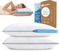 Nappler Side and Back Sleeper Pillow for Neck and Shoulder -Shredded Memory Foam Bed Pillow for Sleeping - 100% Adjustable Fill - Standard…
