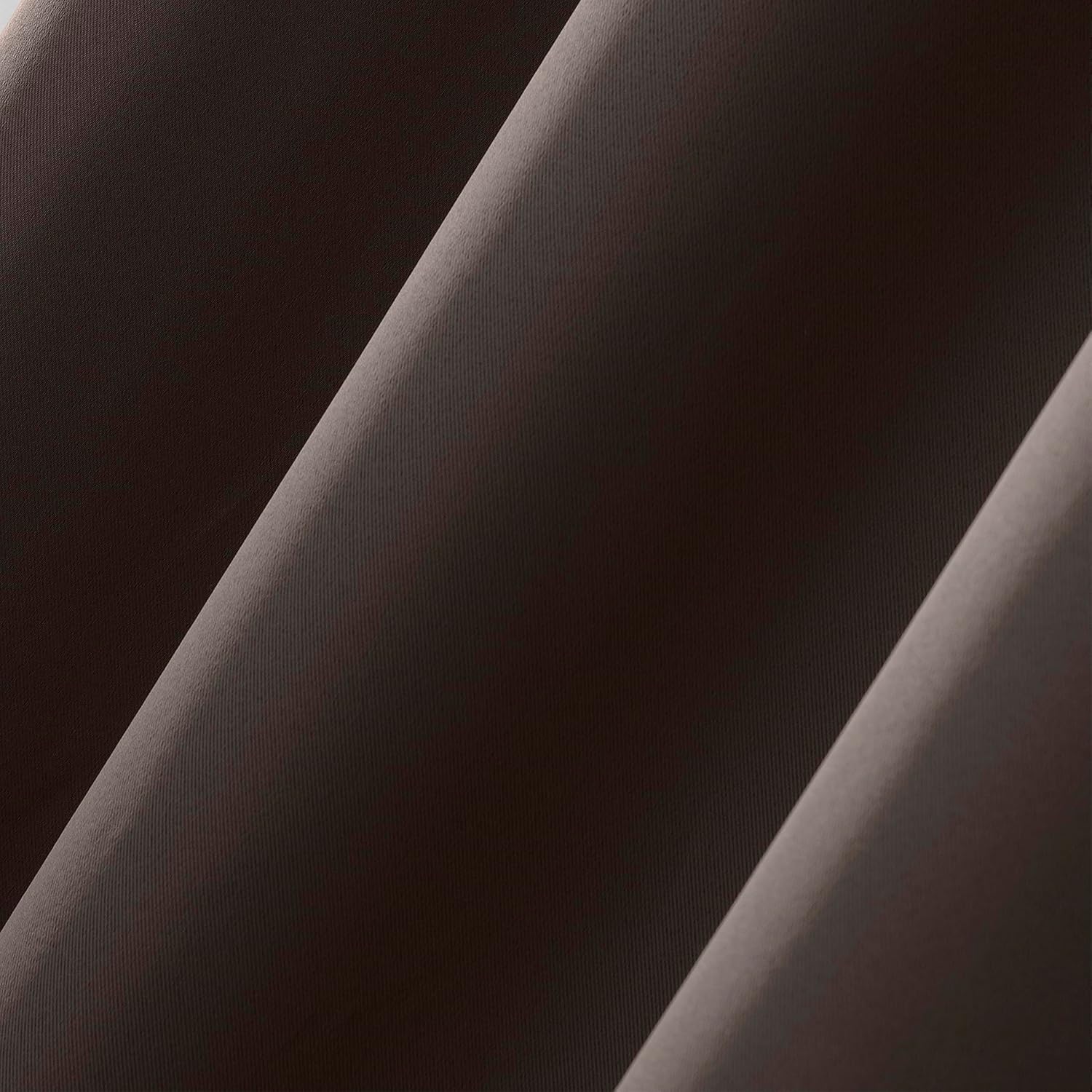 Sun Zero Easton Energy Saving Blackout Grommet Curtain Panel, 40" x 84", Cocoa Brown