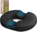 CloudBliss Donut Pillow Seat Cushion Chair Pad for Tailbone and Hemorrhoids, Memory Foam Seat Chair Cushion for Postpartum Pregnancy, Seat…