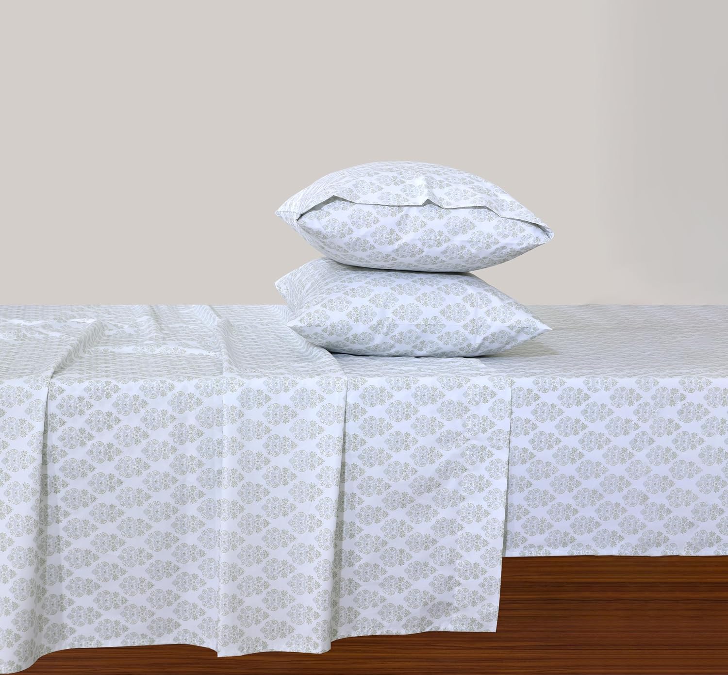 Featherstitchnewyork Feather & Stitch Softest 100% Cotton Sheets, 300 Thread Count Percale Weave Bedding, 16" Deep Pocket, Cooling Sheets,…