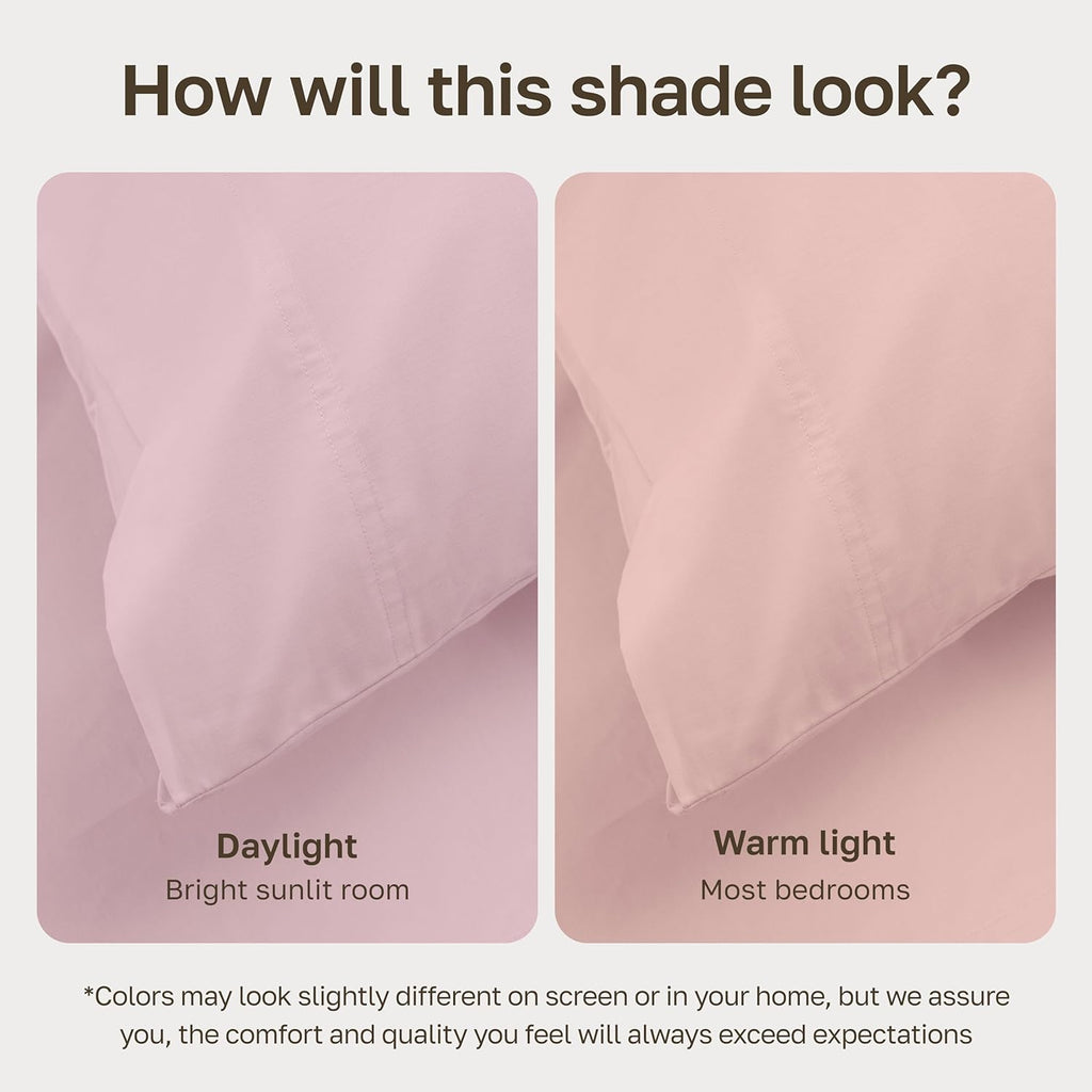 CaliforniaDesignDen California Design Den Full Bed Sheets Set - Soft 100% Organic Bed Sheets with Deep Pockets, Crisp Percale, Breathable a…