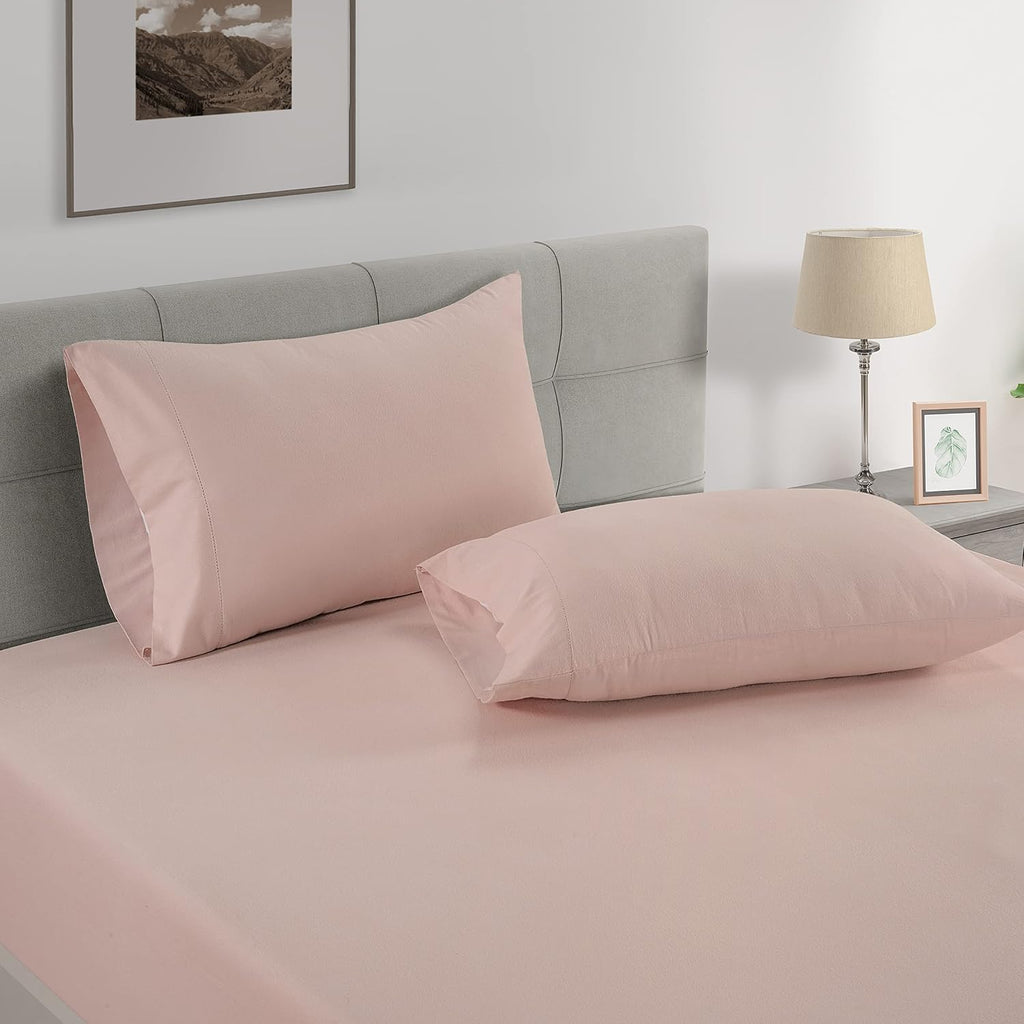 LaneLinen LANE LINEN Pillows Queen Size Set of 2 Soft 100% Egyptian Cotton Cool & Smooth Pillow Cases - Sepia Rose Cotton