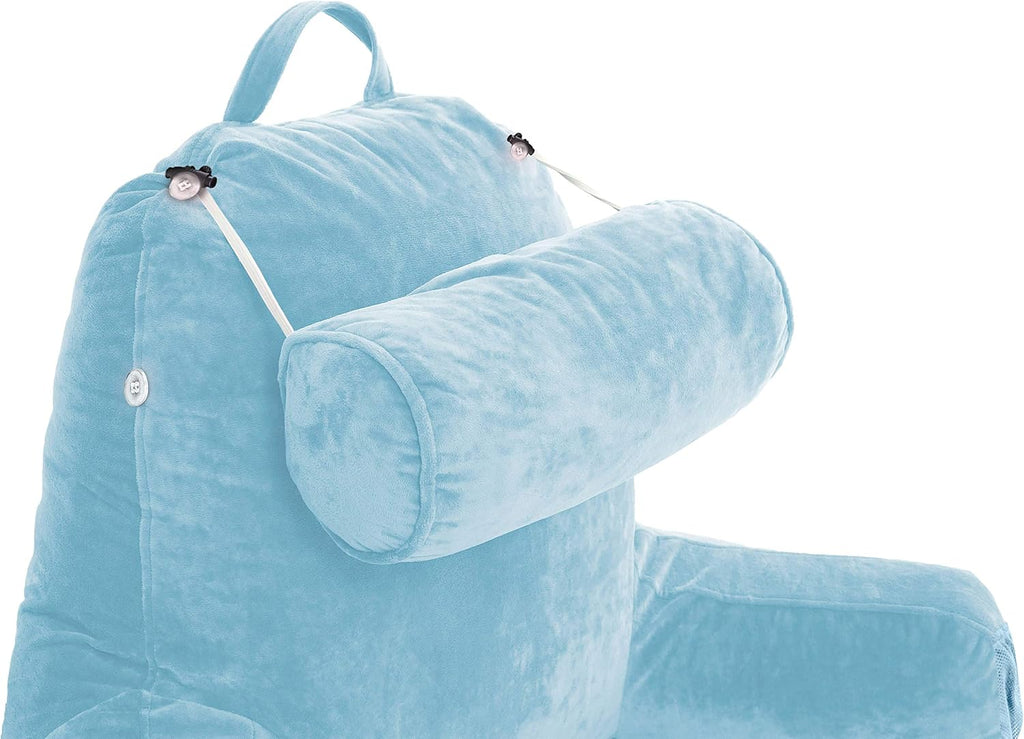 HusbandPillow Husband Pillow Medium Reading Pillow with Arms - 23" Backrest for Sitting Up in Bed - Firm Support Bed Rest Pillow for Adults…