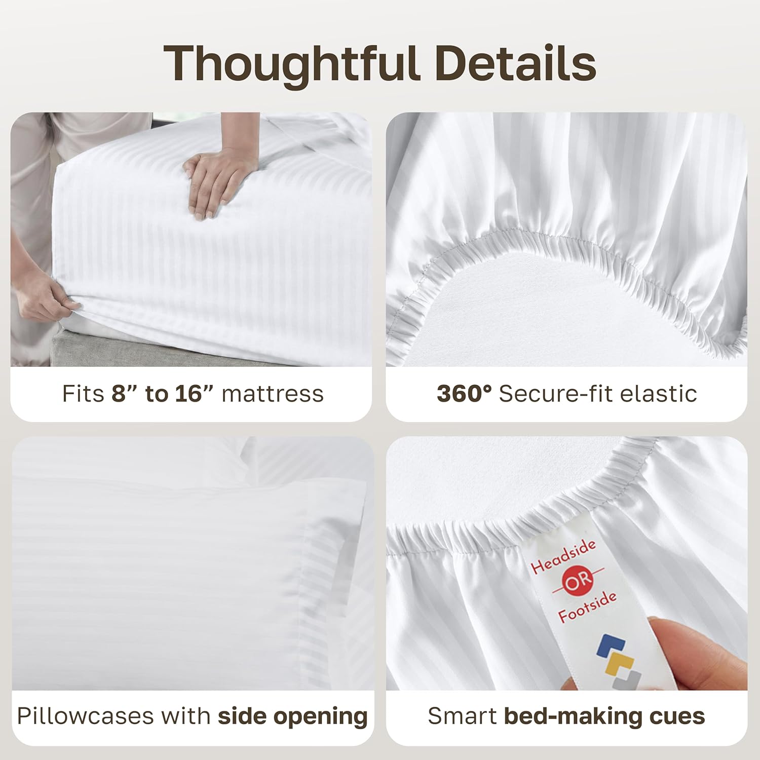 CaliforniaDesignDen California Design Den Soft 100% Cotton King Sheet Set, 400 TC Good Housekeeping Award Winner, Silky Smooth Sateen Weave…