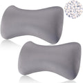 Thyle 2 Pack Bead Neck Pillow Small Bone Shape Neck Support Cushion for Bed Sofa Travel Soft Pillow for Home Sleeping Headrest and Lumbar…
