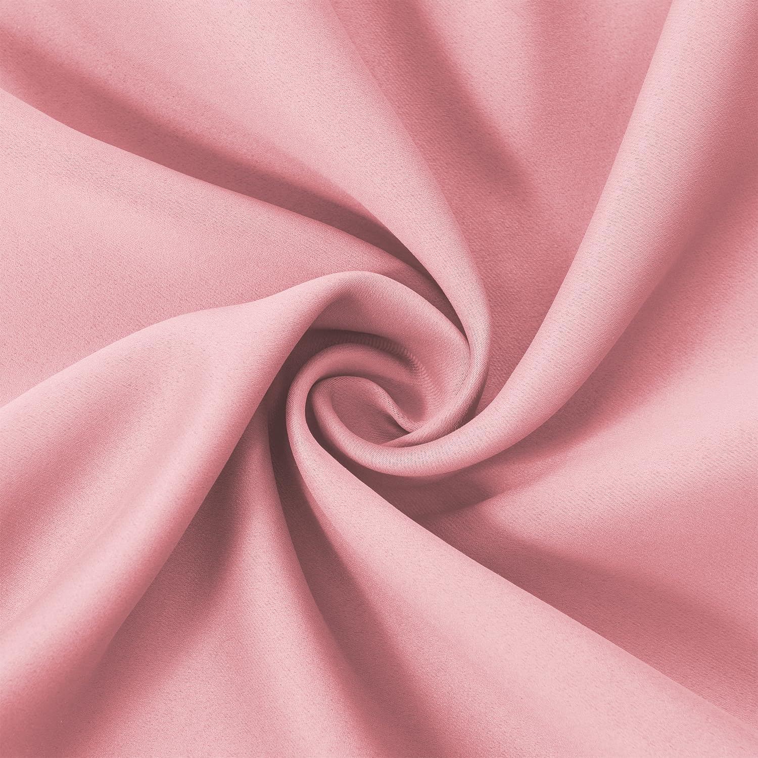 Lemomo Blackout Curtains 66 x 95 inch/Pink Curtains Set of 2 Panels/Thermal Insulated Room Darkening Bedroom Curtains 95 inch Pink
