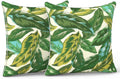 LVTXIII Outdoor/Indoor Pillow Covers, Patio Fade Resistant Throw Pillow Covers ONLY, Waterproof Farmhouse Accent Cushion Cases for Sofa…