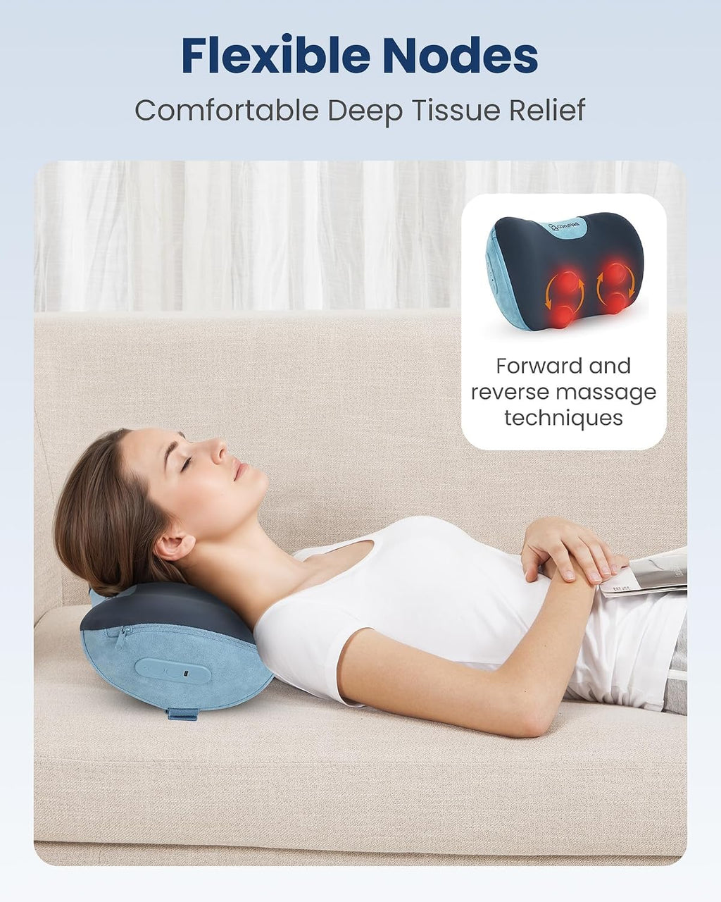 Comfier [2026 Fathers Day Gift for Men, Shiatsu Neck and Back Massager with Heat, Massager Pillow with 3D Kneading Deep Tissue, Cordless &…