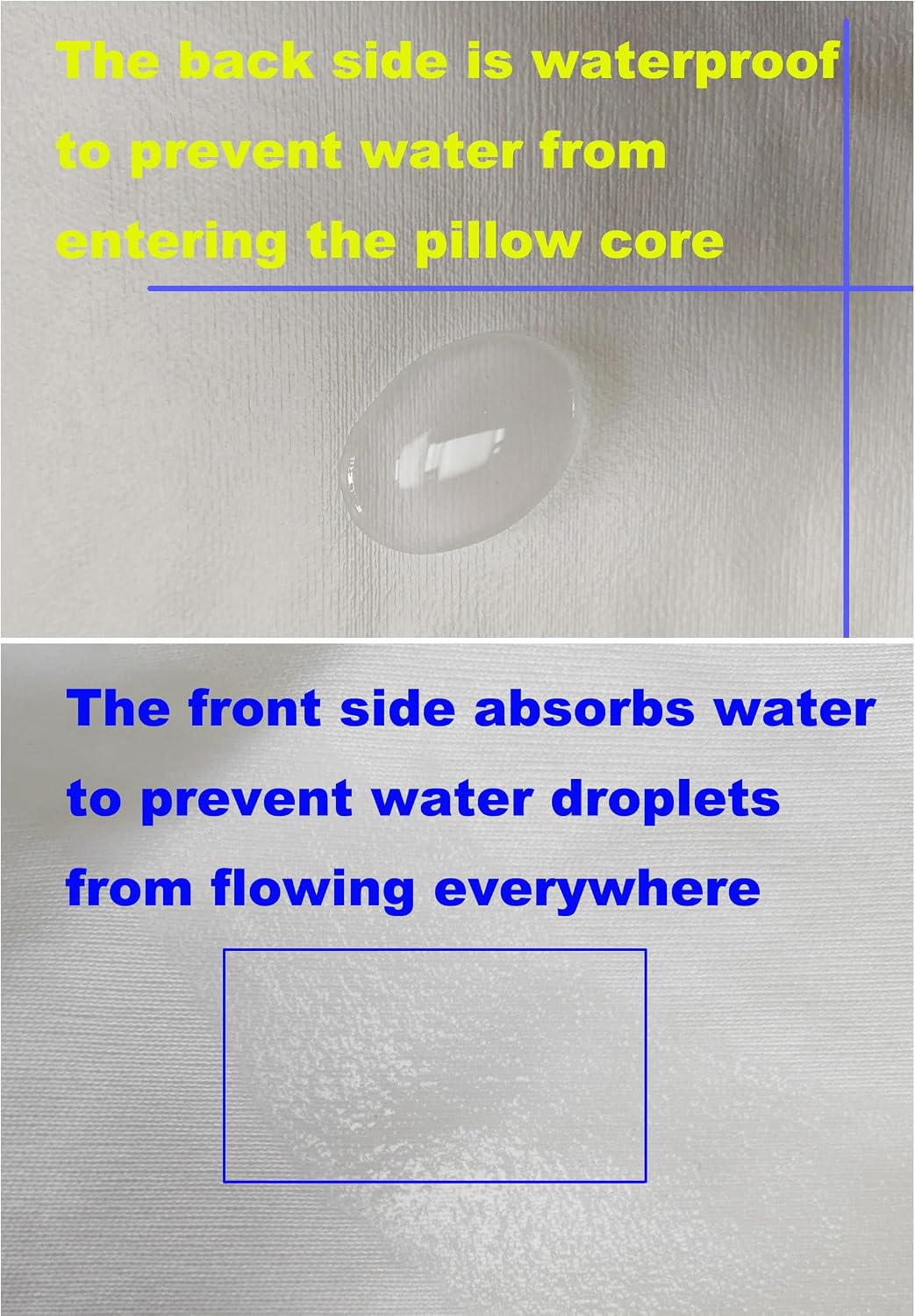 Waterproof Pillow Protectors King 20x38 Inches 1 Pack with Zipper Dust Proof Moisture Proof Sweat Proof Pillow Case Cover Protector Soft…