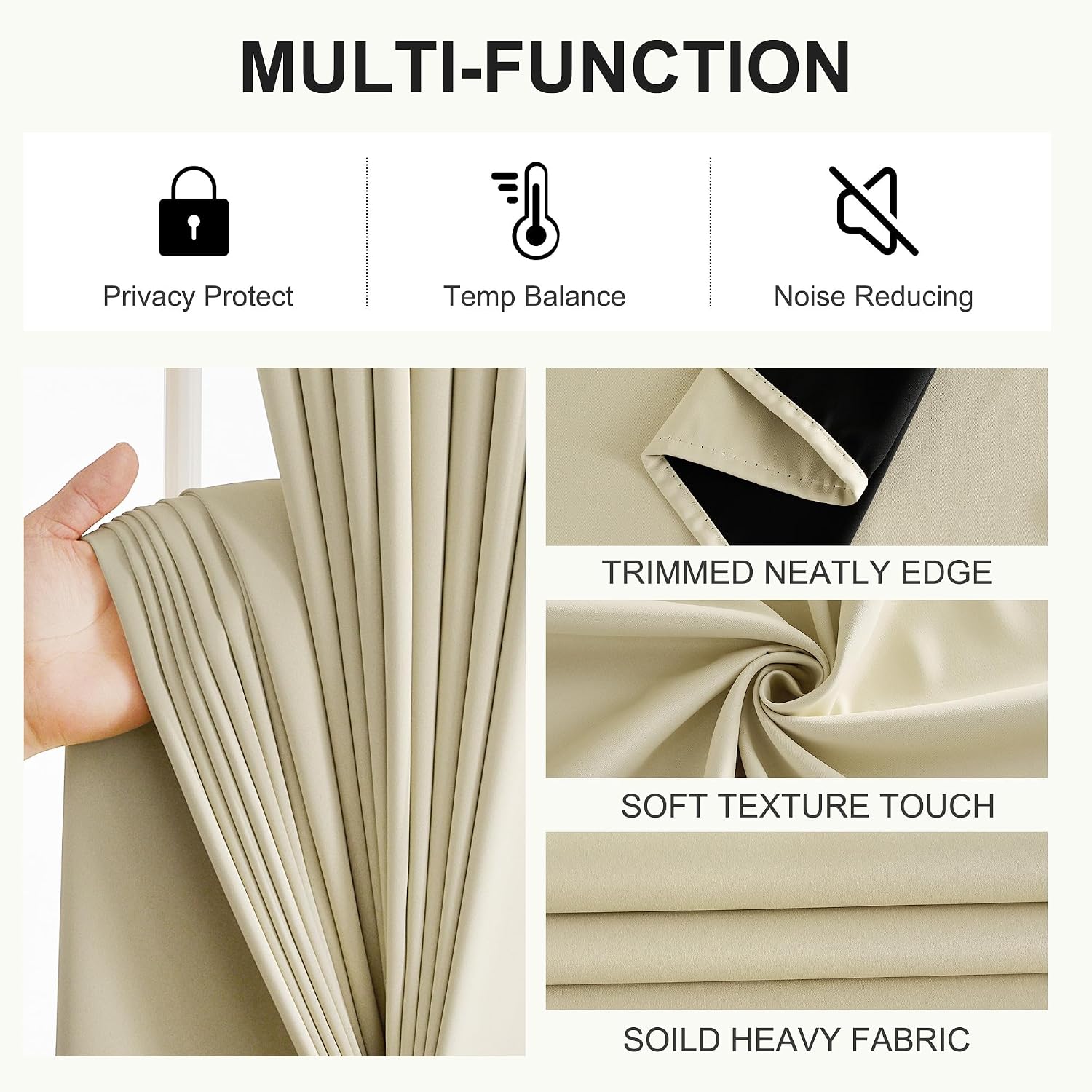 NICETOWN Blackout Curtains for Bedroom, Grommet Privacy 100% Blackout Drapery 96 inches Length Thermal Insulated Curtains for Living…