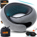 LOEXAIRTM Travel Pillow, Neck Pillow Travel for Airplane, Car - 100% Cotton Fabric & Memory Foam Plane Pillow, Lightweight & Easy-to-Carry…