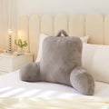 Urban Lifestyle Rabbit Faux Fur Backrest Pillow, Grey