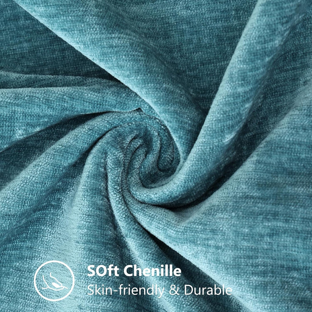 decorUhome Summer Chenille Soft Cozy Throw Pillow Covers 18x18 Set of 2, Modern Farmhouse Boho Velvet Decorative Pillow Cases with Stitched…