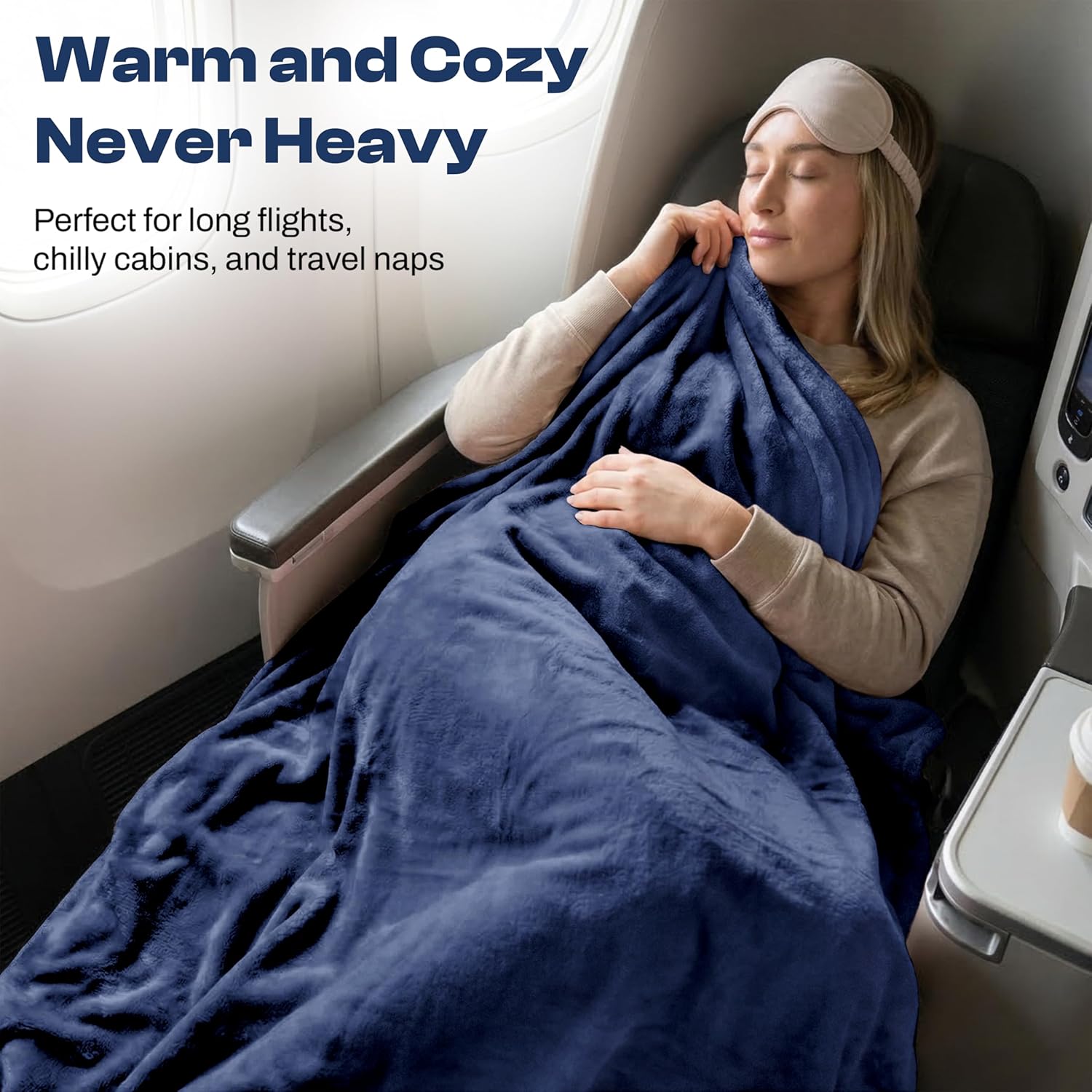 EverSnug Travel Blanket and Pillow - Premium Soft 2 in 1 Airplane Blanket with Soft Bag Pillowcase, Hand Luggage Sleeve and Backpack Clip…