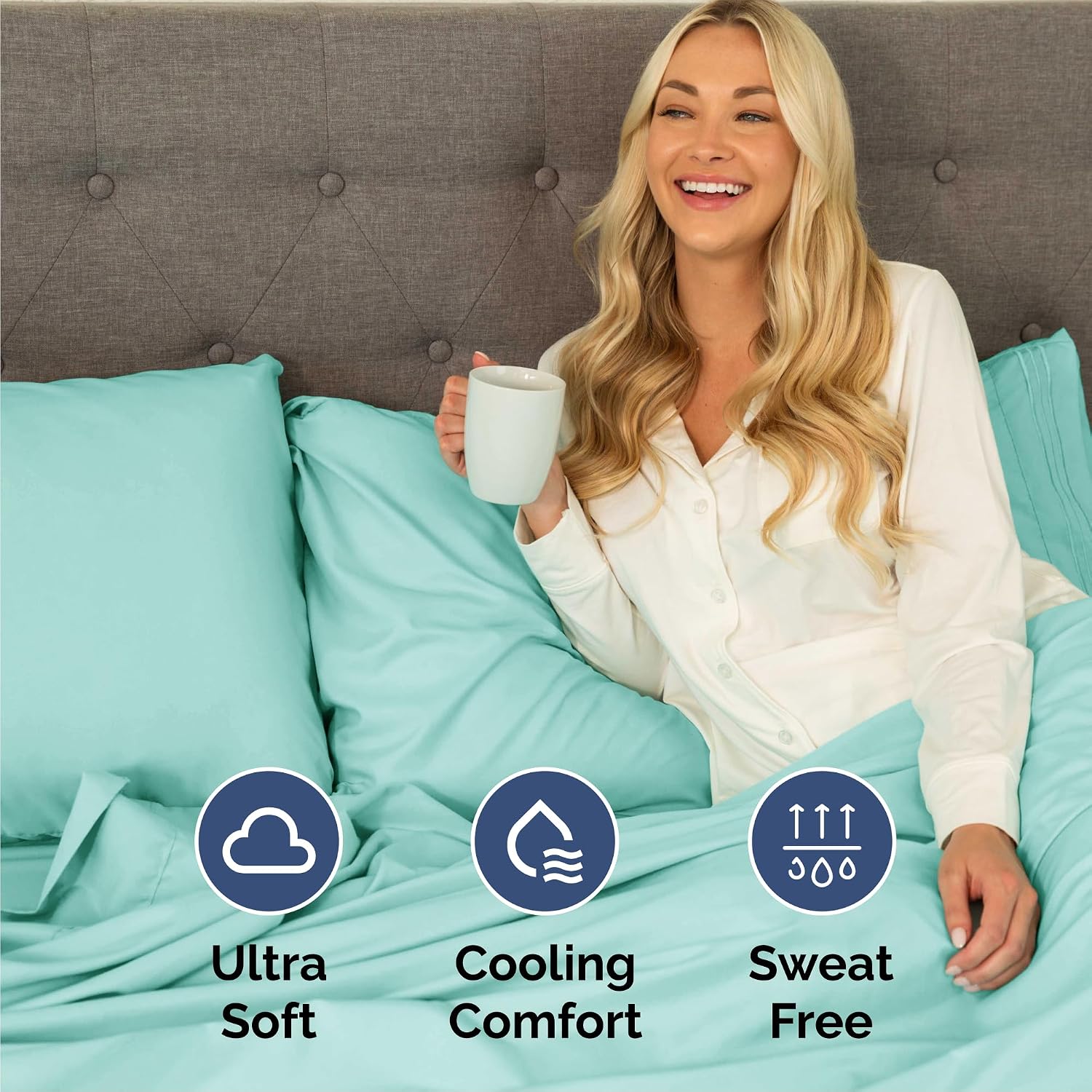 Cal King Size 4 Piece Sheet Set - Comfy Breathable & Cooling Sheets - Hotel Luxury Bed Sheets for Women & Men - Deep Pockets, Easy-Fit…