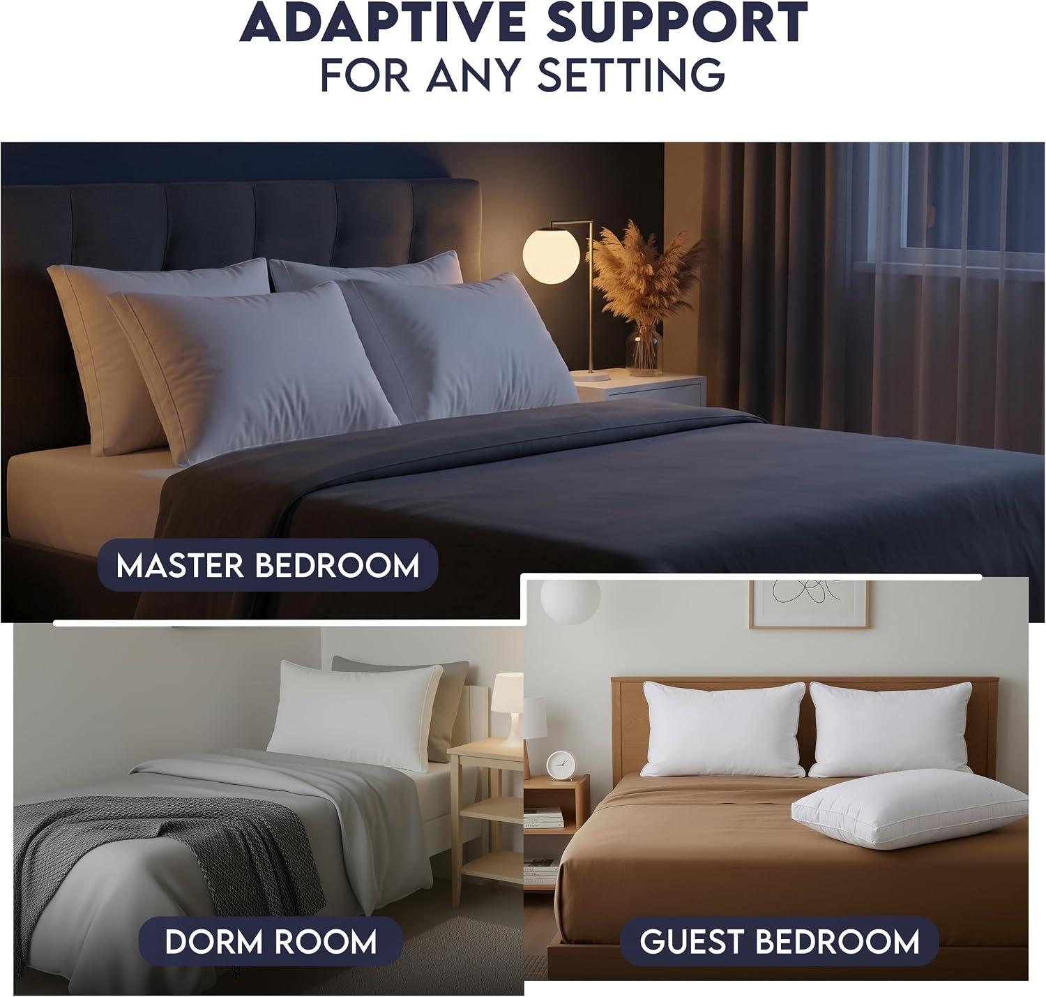 Utopiabedding Utopia Bedding Bed Pillows for Sleeping King Size (White), Set of 2, Soft & Fluffy Pillow with Down Alternative Filling, Cool…